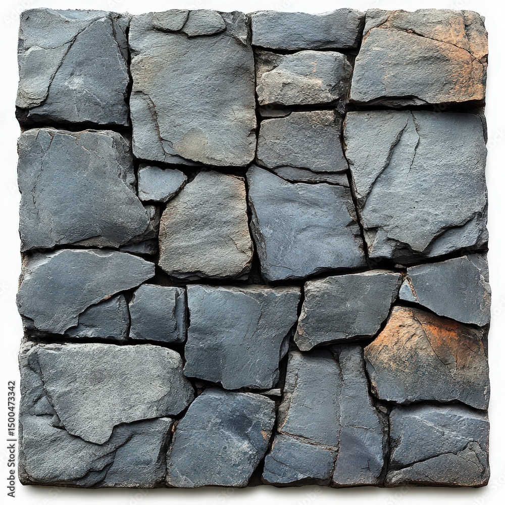 Obraz premium Intricate stone arrangement showcasing natural texture and geological formation