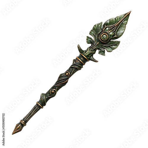 Artistic Arrow with Rich Textured Details in Vibran Isolated on Transparent Background