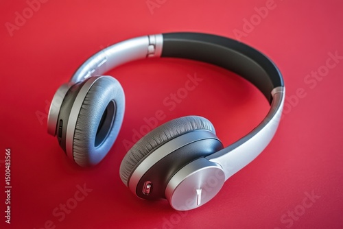 A clean, modern logo of a pair of headphones on a 