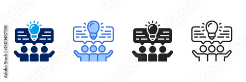Collaboration  Icon Set Different Style Collection 