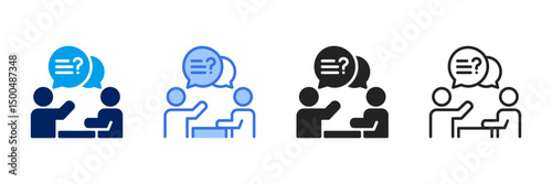 Question  Icon Set Different Style Collection 