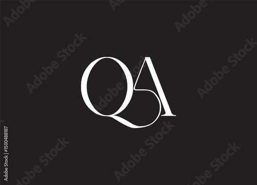 QA logo desing and monogram logo