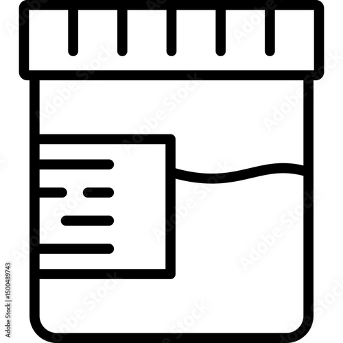 drak urine icon illustration design with outline