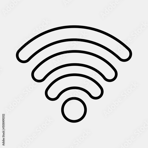 Icon wifi. Internet network elements. Icon in line style.