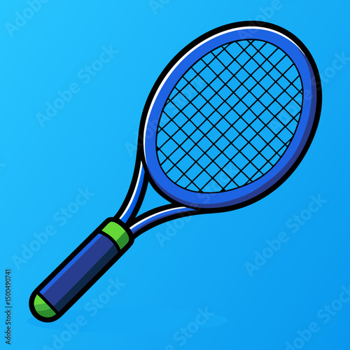 tennis racket and ball