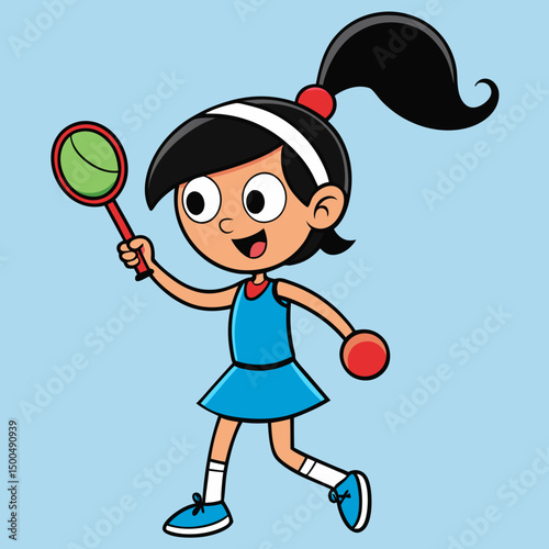 boy playing tennis