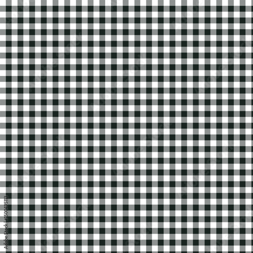 Classic Black and White Gingham Pattern Background