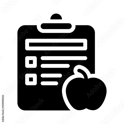 meal plan glyph icon