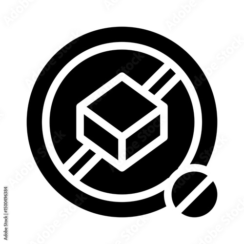 sugar free glyph icon