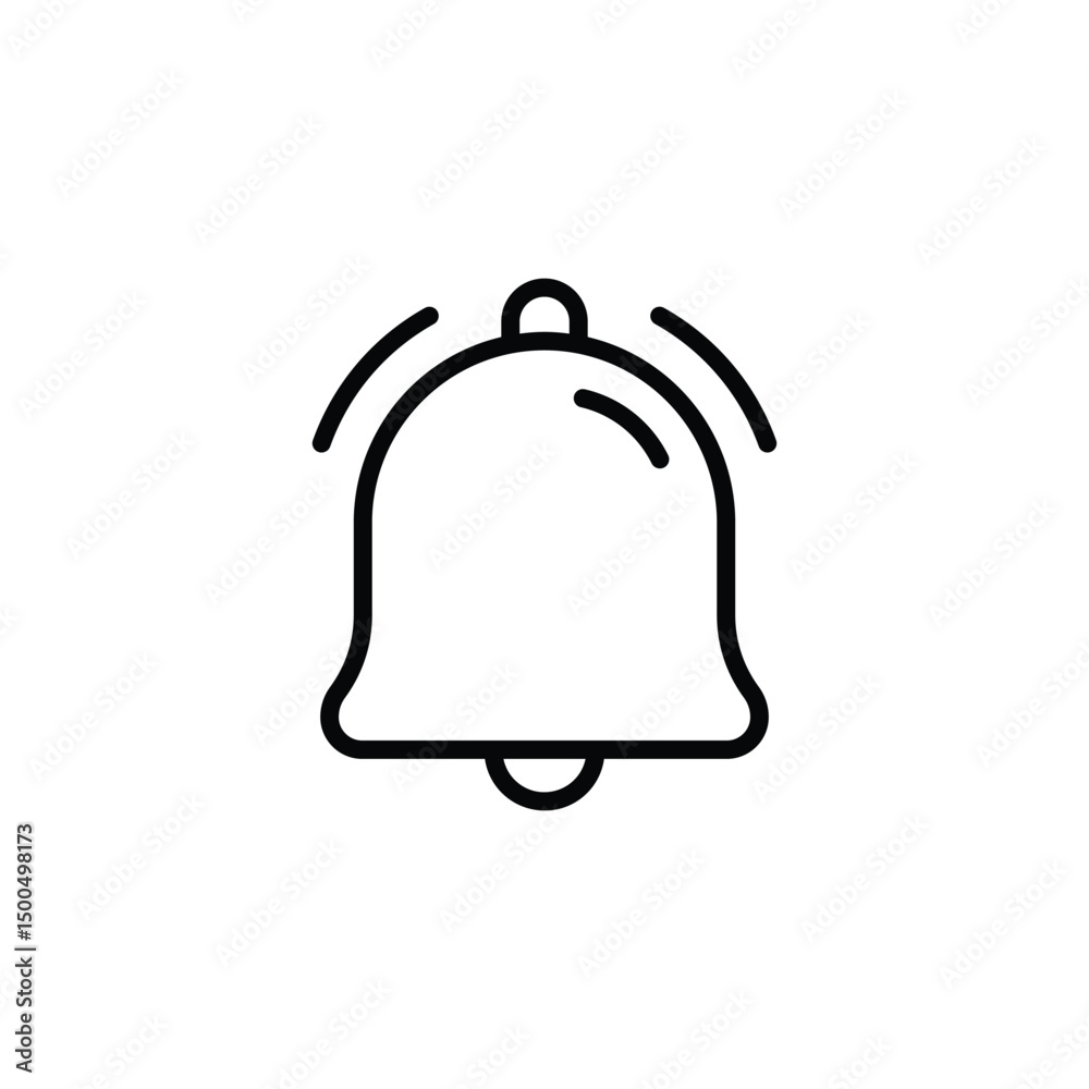 Obraz premium bell notification icon vector