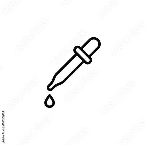 pipets icon vector. in line style design on white background. vector illustration