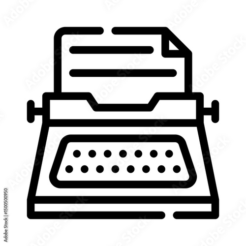 journalism history line icon