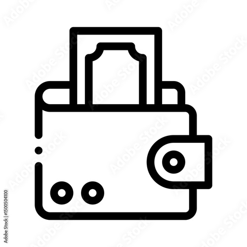 wallet line icon
