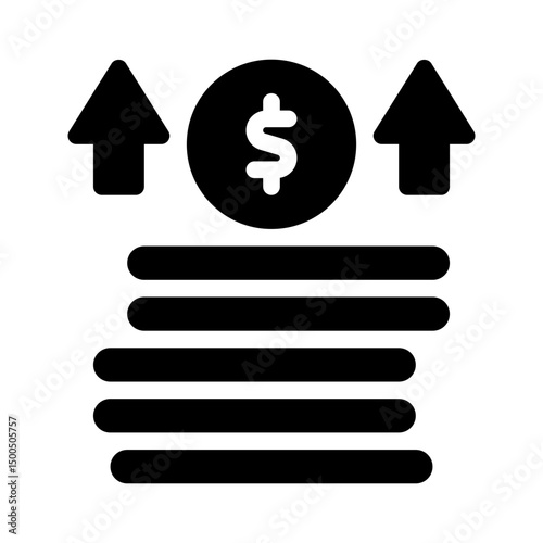 coins glyph icon
