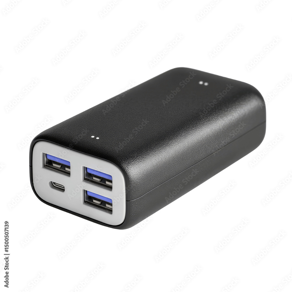 Portable Power Bank with Triple USB and USB-C Portable Power Bank with Triple USB and USB-C