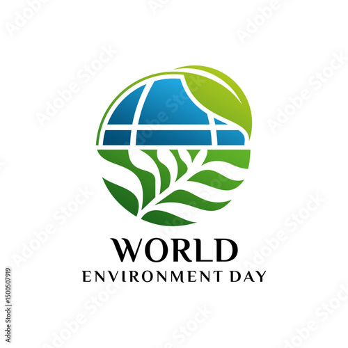 world Environment Day minimalist organic logo