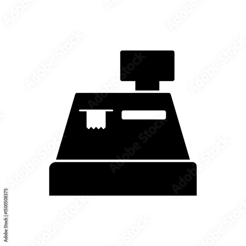 cash register icon, modern vector isolated on white background.