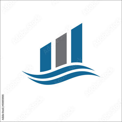 Business Finance professional logo template vector icon