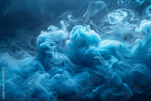 Dreamlike Smoke with Ethereal and Abstract Wisps on Dark Background