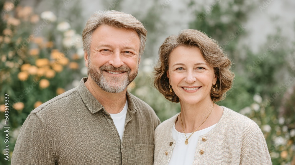Happy Senior Couple Walking in Autumn Garden Romantic Fall Lifestyle Happy Senior Couple Walking in Autumn Garden Romantic Fall Lifestyle