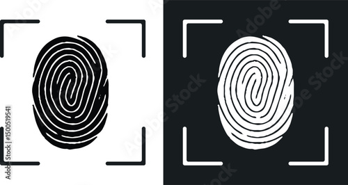 Fingerprint Icon Style illustration