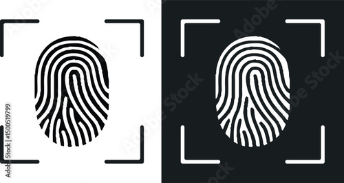 Fingerprint Icon Style illustration