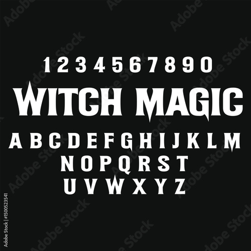 Witch Magic Font - Spooky Halloween Typeface, Gothic Witchcraft Font - Spooky Typography