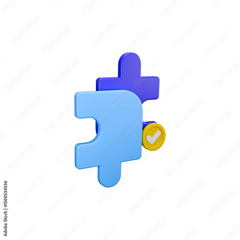 Fototapeta premium Checked Puzzle Strategy