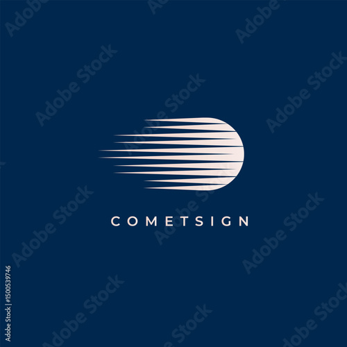 Abstract letter logo with a company text