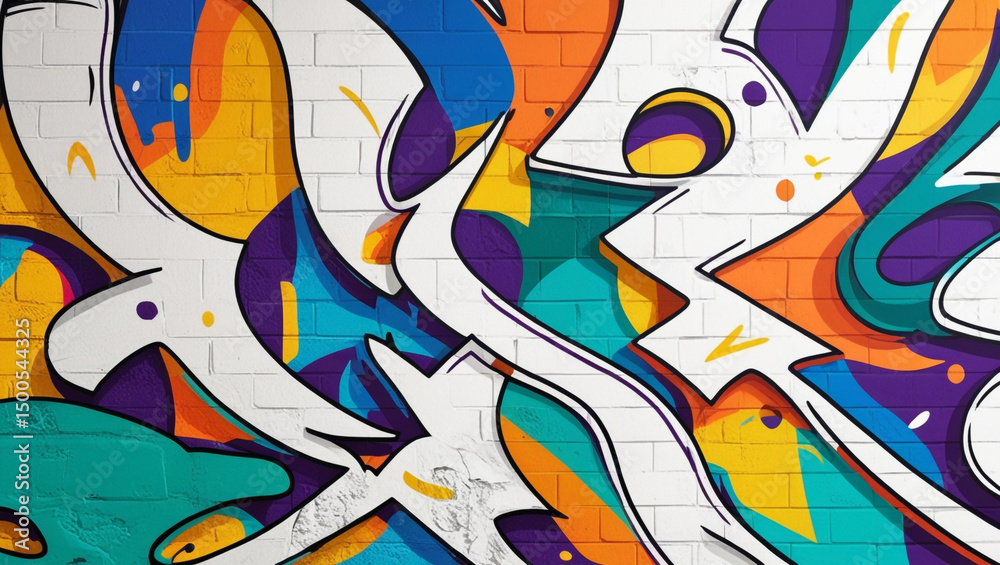 Obraz premium creative wall graffiti on the wall