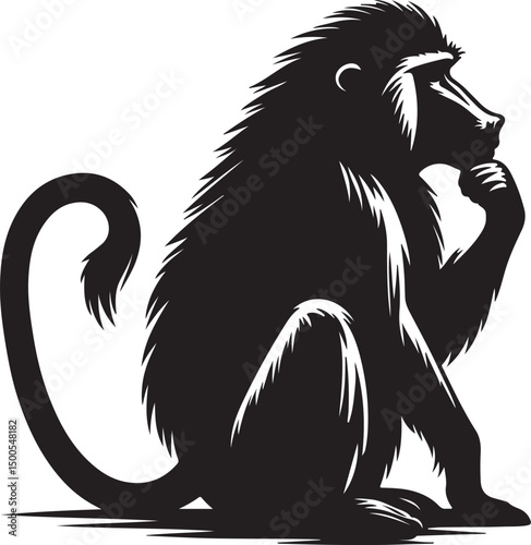 Ass   donkey black vector