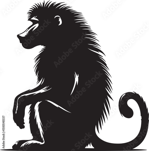 Ass   donkey black vector