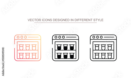 Incubator icon design with white background stock illustration