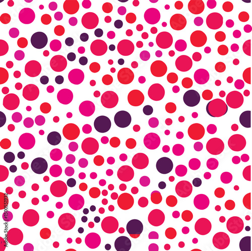 Colorful Abstract Polka Dot Pattern
