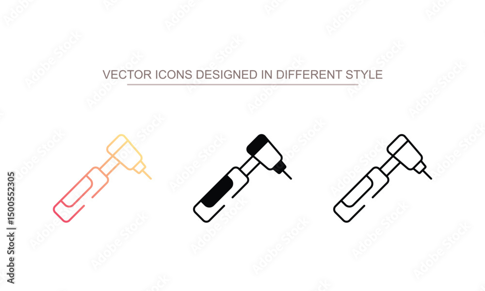 Dental Drill icon design with white background stock illustration Dental Drill icon design with white background stock illustration
