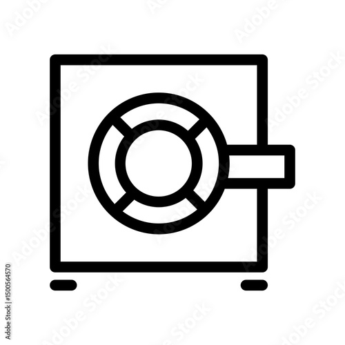 safebox line icon