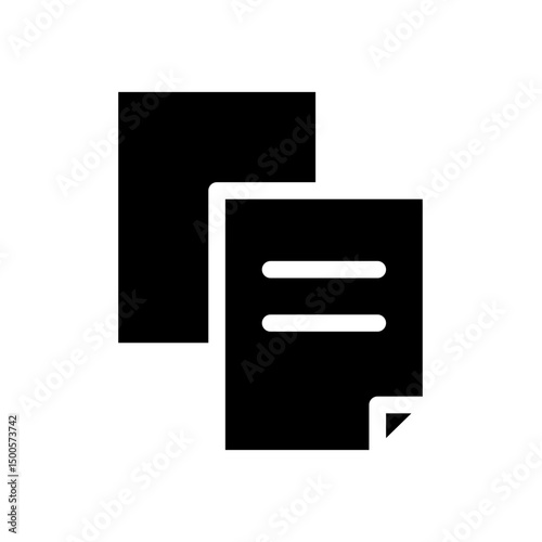 documents glyph icon