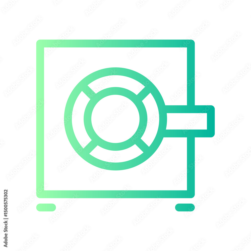 safebox gradient icon safebox gradient icon