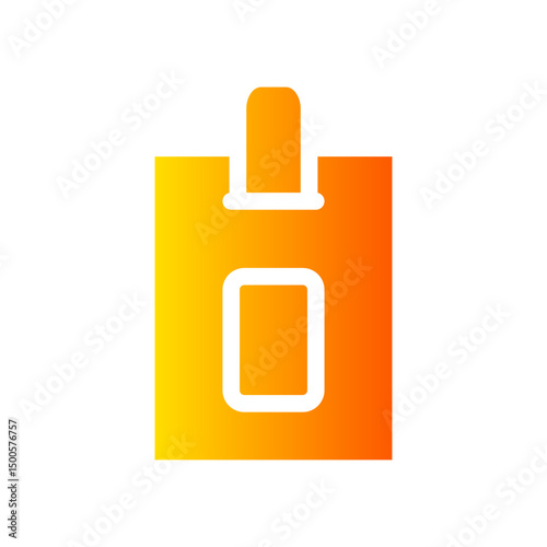 identification card gradient icon