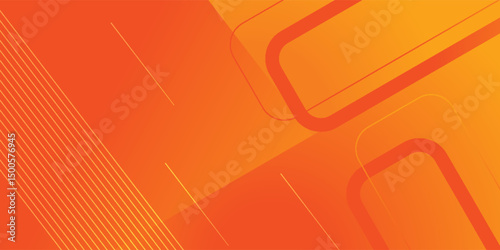 Orange abstract background with orange lines, orange background used for business, corporate, institution, poster, template, party, festive, seminar, vector illustration eps10