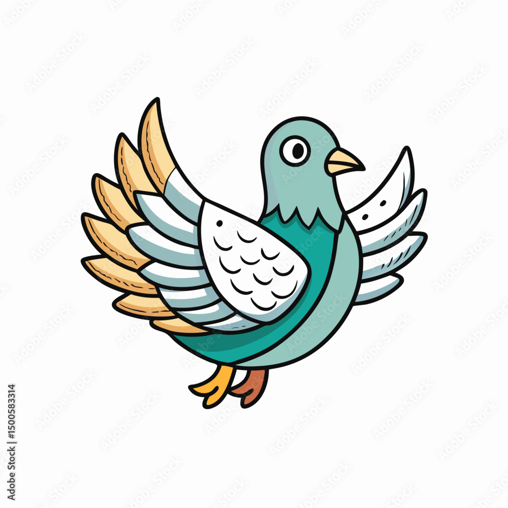 Obraz premium dove of peace on a branch