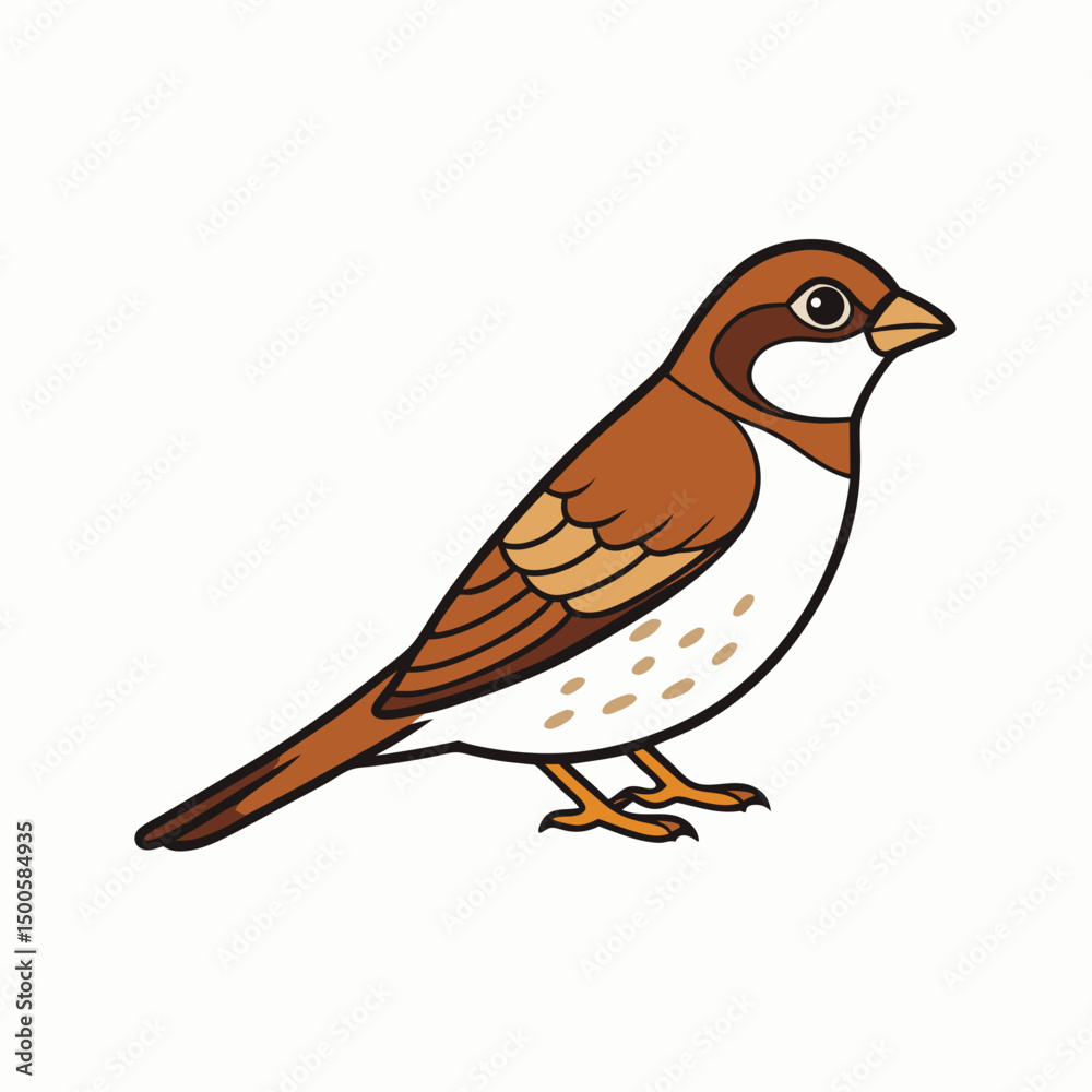 Obraz premium vector illustration of a bird