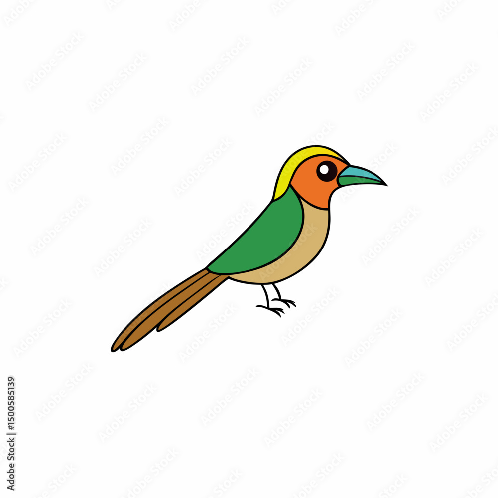 Fototapeta premium bird on a white background