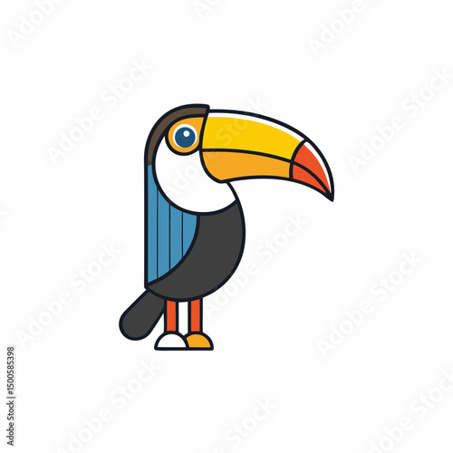 toucan isolated on white background