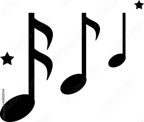 Music Note Icon Element Set