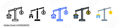 Trade Imbalance Icon Collection With Multiple Styles