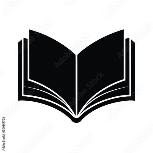 open book reading icon vector illustration