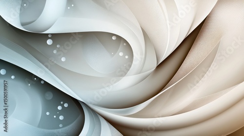 Abstract design with flowing, soft color transitions.