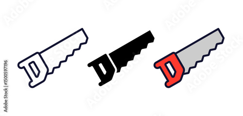 Vector Saw Flat Design Illustration