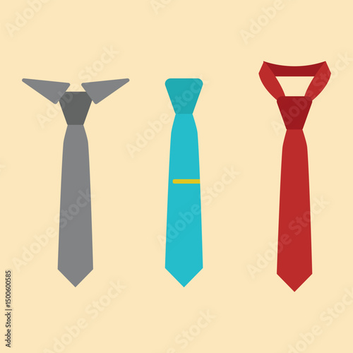 various types and colors of tie models. commonly used for clothing to the office or certain official events